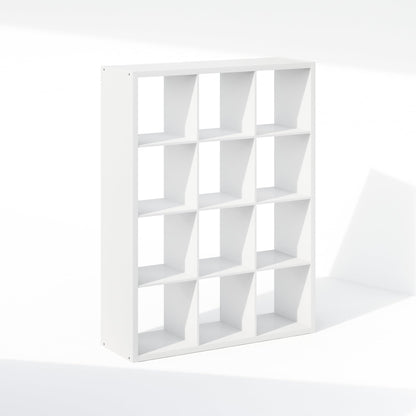 Furinno Cubic Extra Thick 12-Cube Closet Organizers and Storage, White
