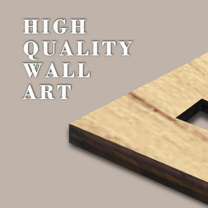 IARTTOP Boho Mid-century Modern Wood Wall Art 16x32 Inch Large Green Abstract Wood Wall Decor Mid