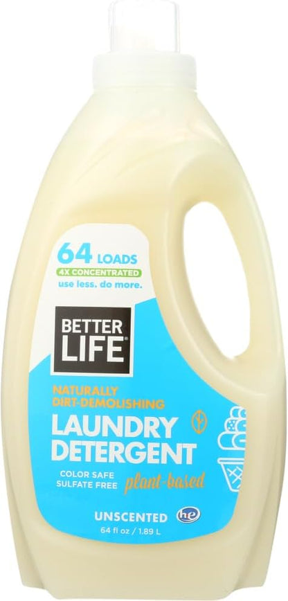 BETTER LIFE Laundry Detergent - Concentrated Liquid Laundry Soap for Automatic Washing Machine