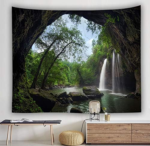 Llamazing Forest Home Decor Tapestry - Living Room Bedroom Decoration Curtain for Landscape and