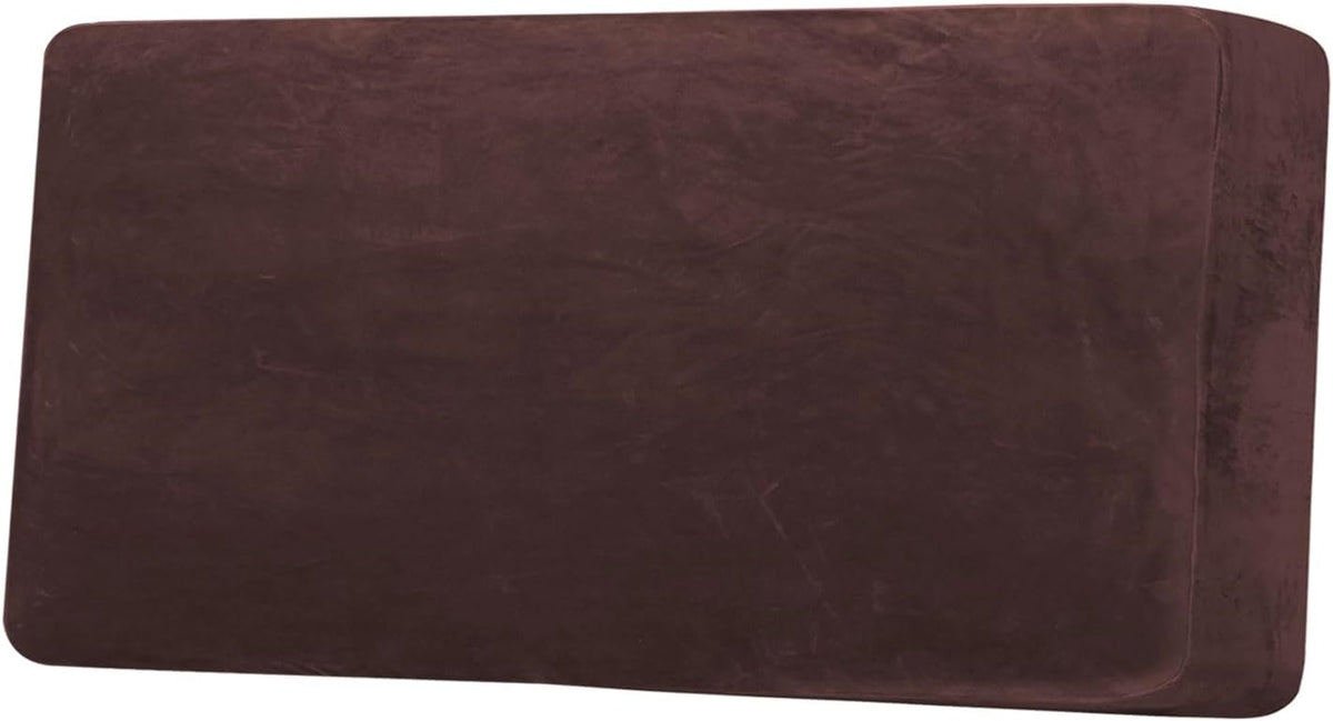 H.VERSAILTEX Velvet Stretch Individual Couch Cushion Cover Plush Cushion Slipcover for Loveseat