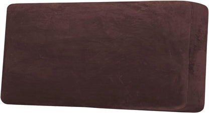 H.VERSAILTEX Velvet Stretch Individual Couch Cushion Cover Plush Cushion Slipcover for Loveseat