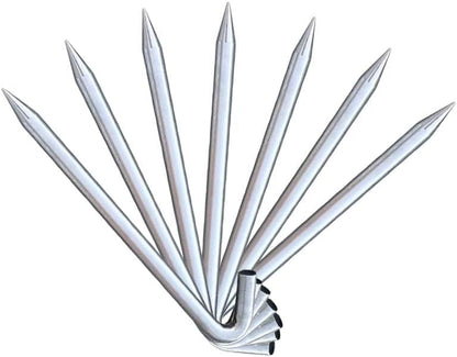 Moose Supply Steel Tent Stakes Heavy Duty Ground Stake, Metal Stakes to Anchor Commercial