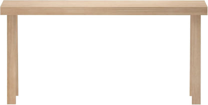 Plank+Beam Solid Wood Console Table, 66 Inch, Sofa Table, Narrow Entryway Table for Hallway, Behind