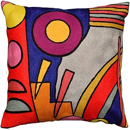 Kandinsky Modern Pillow Cover - Soul Abstract Pillows Farmhouse Chair Cushion Contemporary Couch