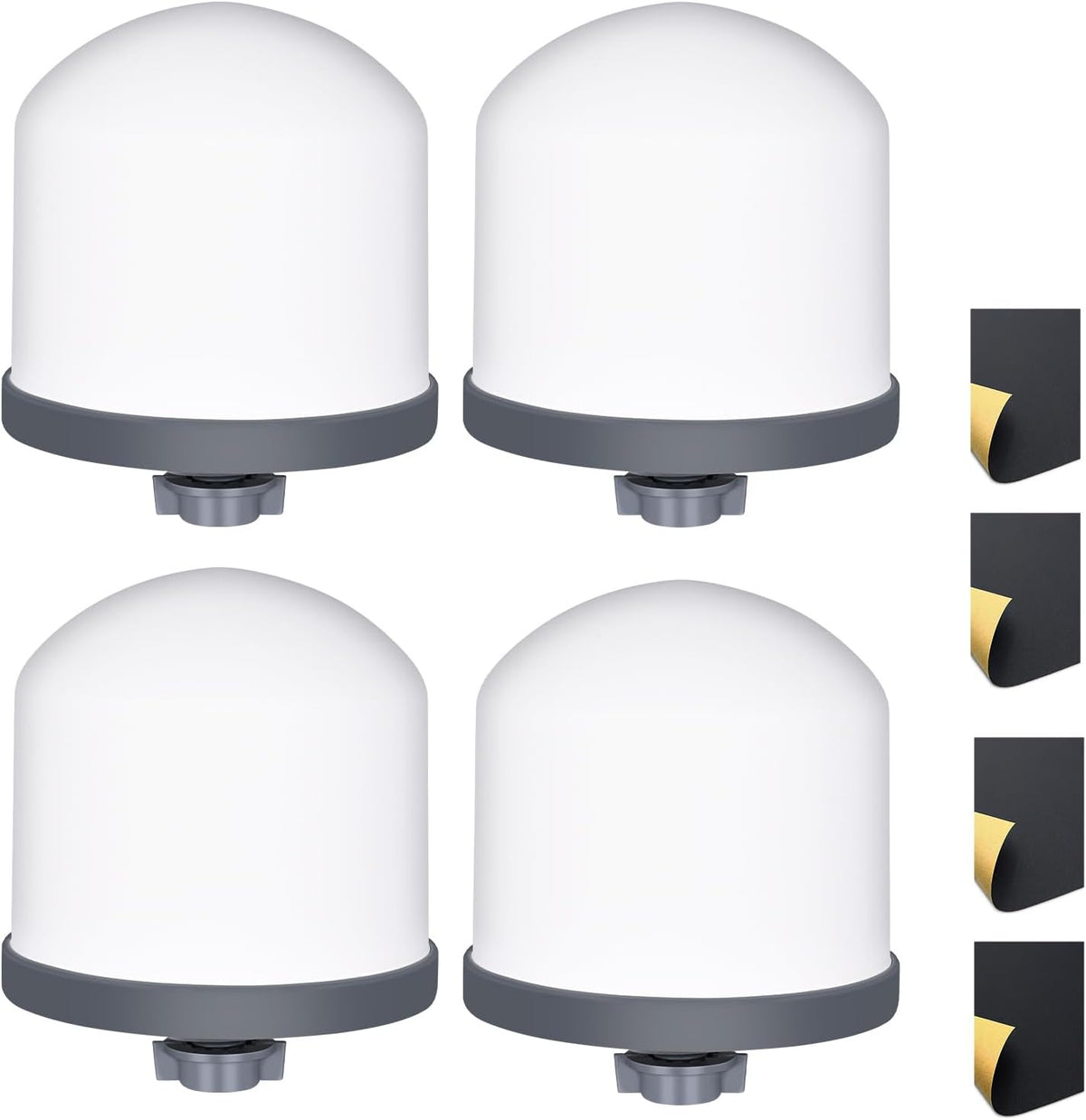 4Pack Replacement Ceramic Dome Water Filter 0.2 to 0.5 micron for Countertop Portable Water