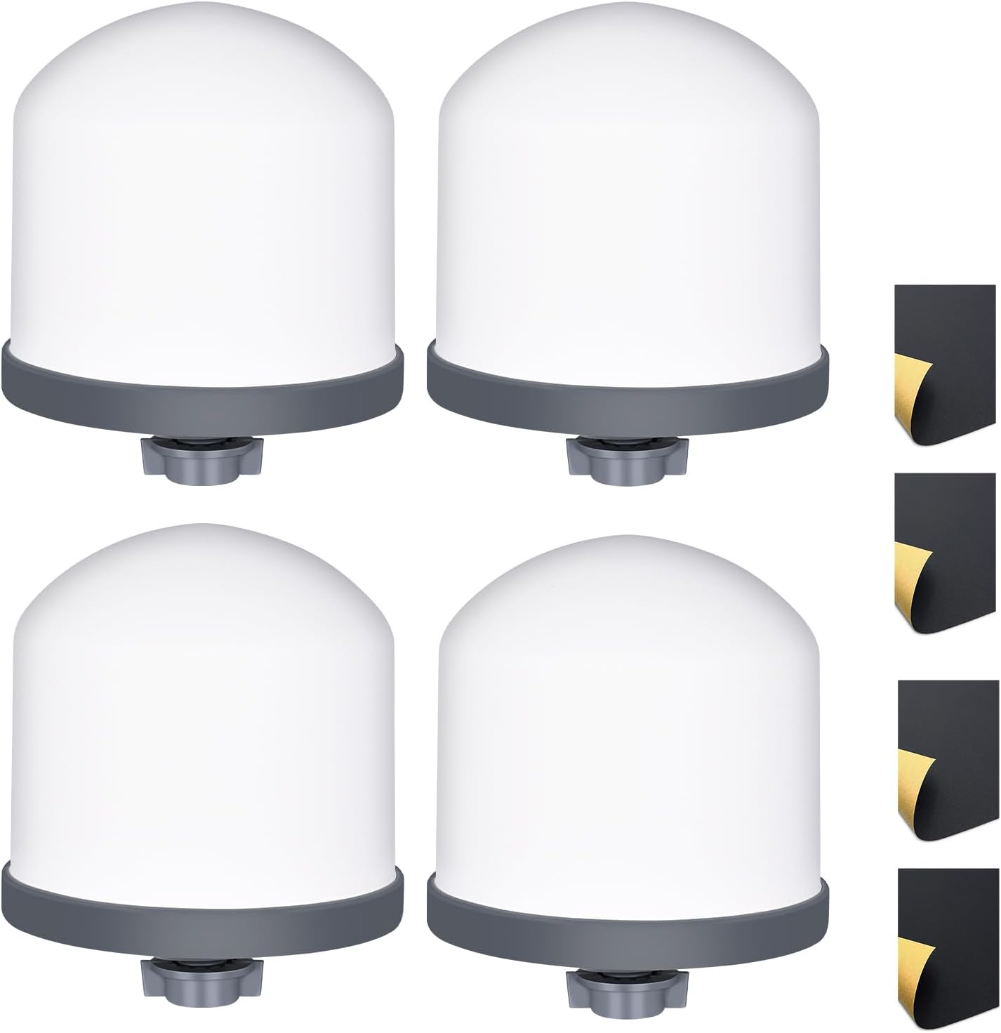 4Pack Replacement Ceramic Dome Water Filter 0.2 to 0.5 micron for Countertop Portable Water