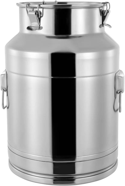 304 Food-Grade Stainless Steel Ice Bucket with Lid, 28L/7.4Gallon Good Sealing Storage Canister
