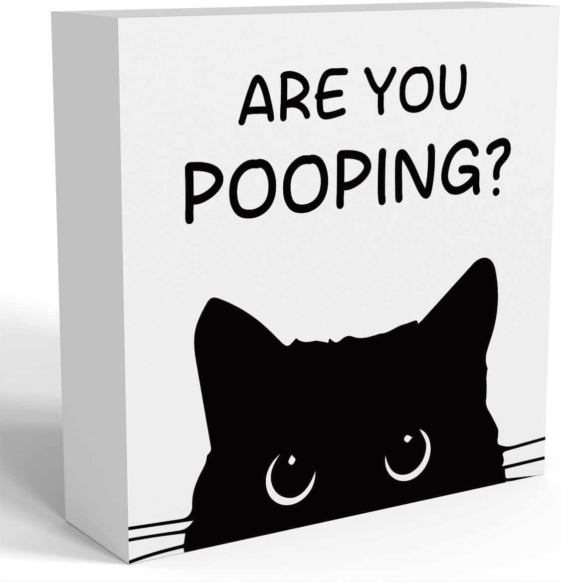 Funny Bathroom Decor Are You Pooping Cat Sign Funny Bathroom Toilet Table Decoration Funny Cat