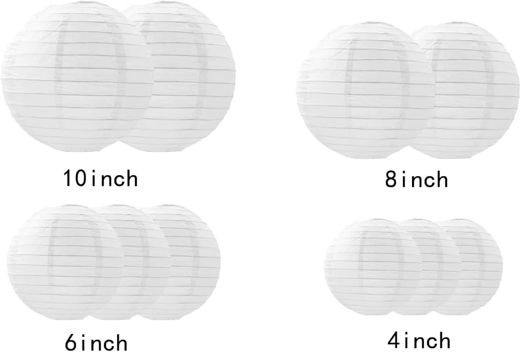 Paper Lanterns Decorations,Paper Hanging Decorations Ball Lanterns Lamps for Birthday Parties
