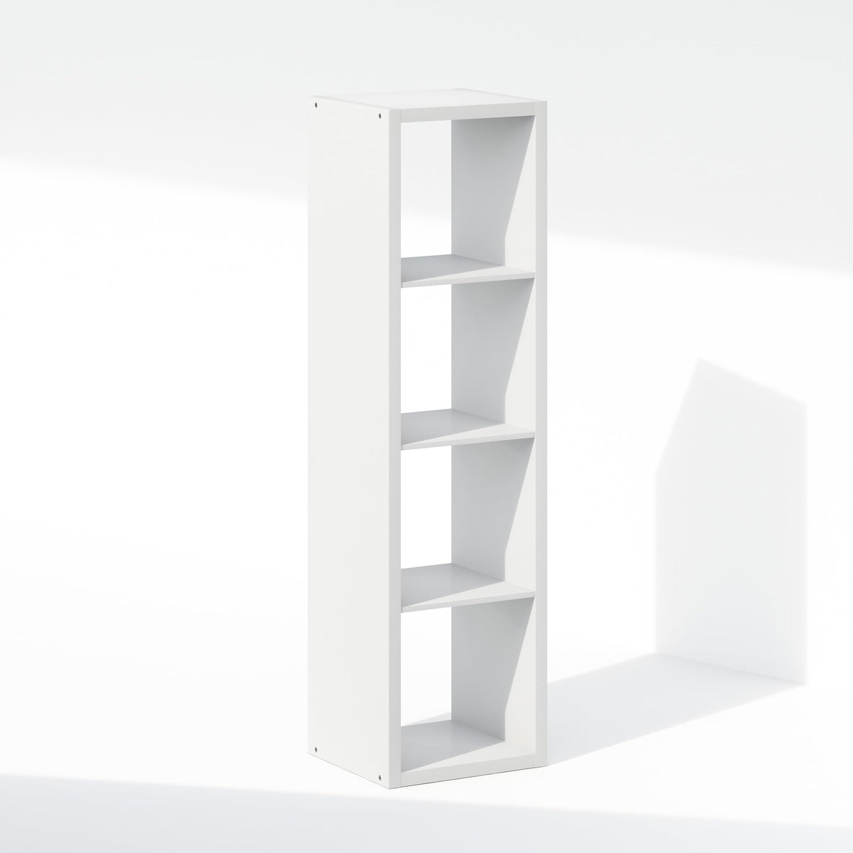 Furinno Cubic Extra Thick 4-Cube Closet Organizers and Storage, White