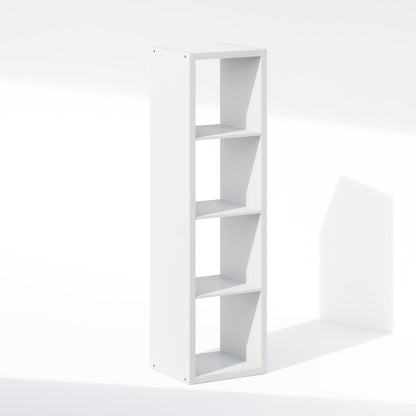 Furinno Cubic Extra Thick 4-Cube Closet Organizers and Storage, White
