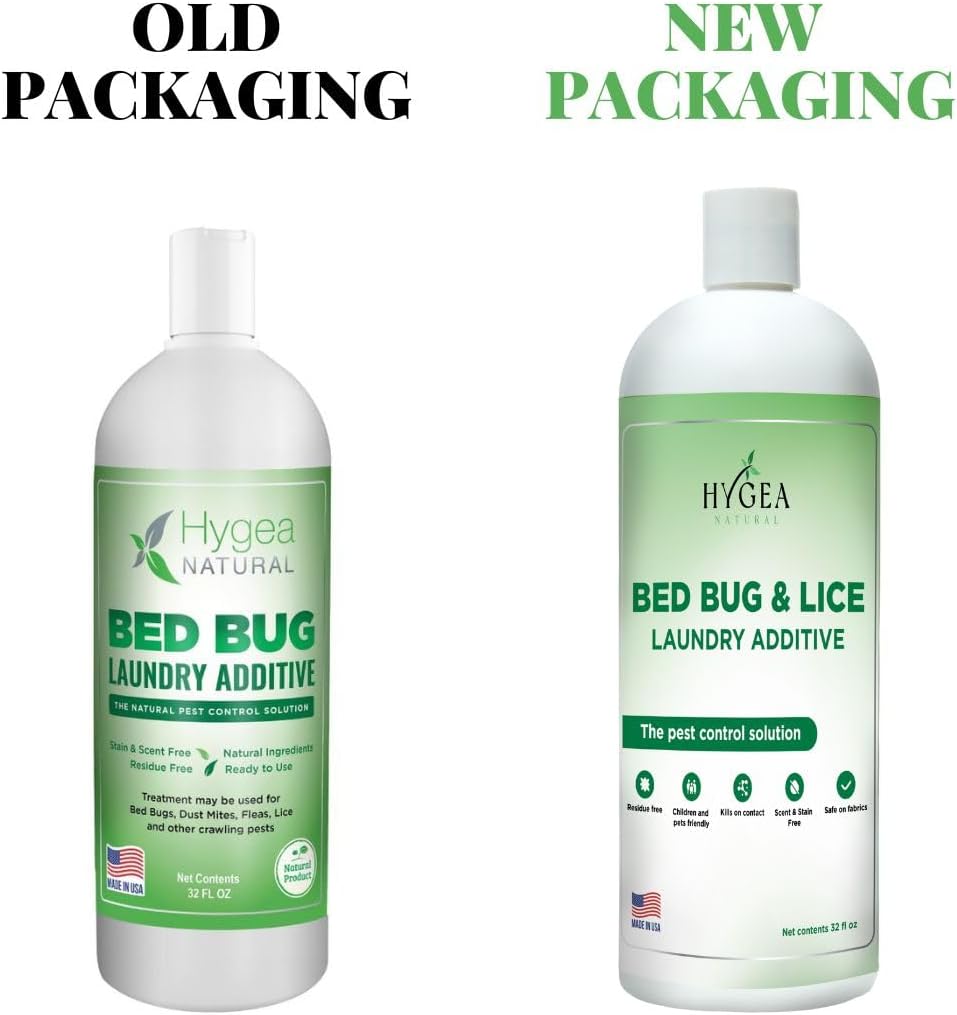 Lice and Bed Bug Laundry Additive - Environmentally Responsible, Odorless, and Stain-Free Liquid