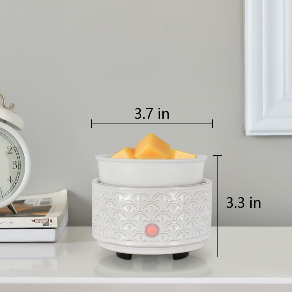 kobodon Ceramic Wax Melt Warmer - 3-in-1Electric Wax Warmer-Fragrance Candle Burner for Scented Wax