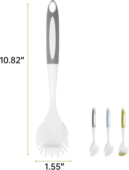 Dish Brush Scrub Brush with Handle - 3 Pack Stiff Bristles Dish Scrubber for Cleaning