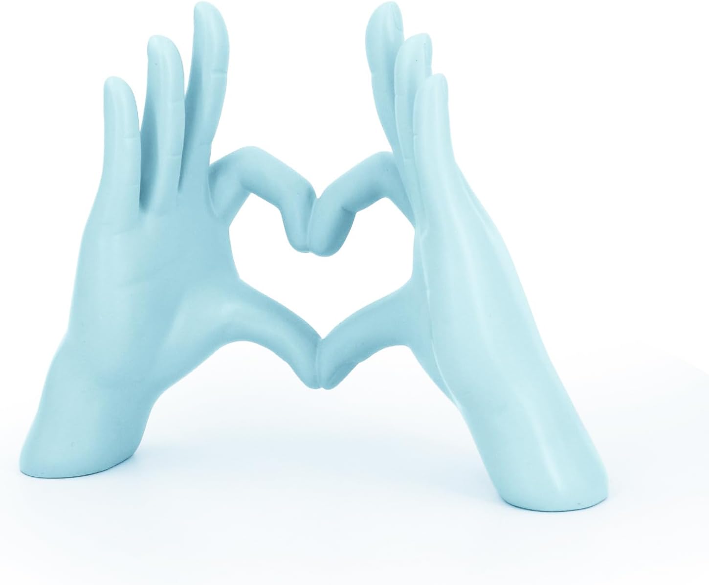 Accessoryway Blue Heart Hands Sculpture Decor - Valentines Day Decorations for Living Room