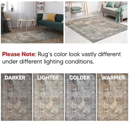 Keen Home Design 3x5 Rug - Machine Washable Entry Rug with Non-Slip Backing, Ideal for Enteryway