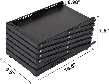 brochure display stand&Foldable Magazine Rack with 5 Pockets for Exhibition and Trade Show