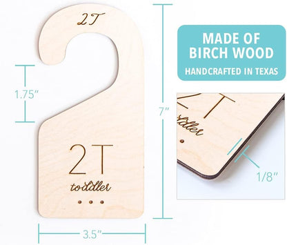 Loft Toddler Closet Dividers Durable Birch Kids Closet Organizer Timeless Etched Design for 2T-5T