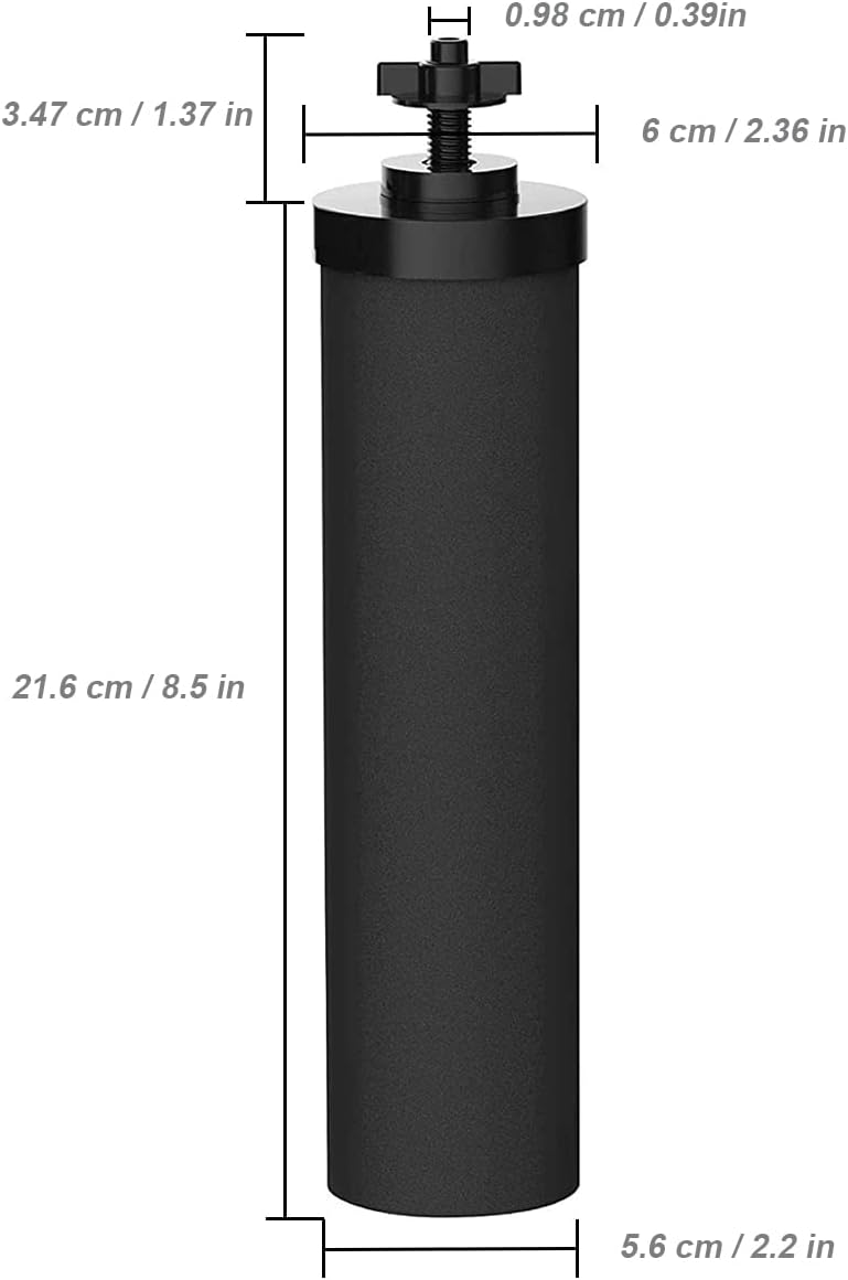 Huining 4PCS Black Filters for Purification Unit Filter Replacement Household Bucket Filtration