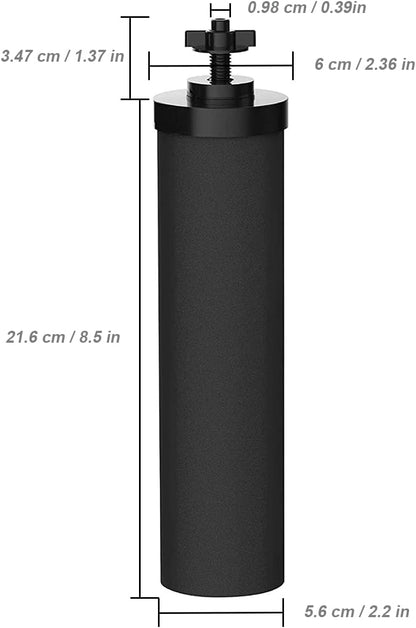 Huining 4PCS Black Filters for Purification Unit Filter Replacement Household Bucket Filtration