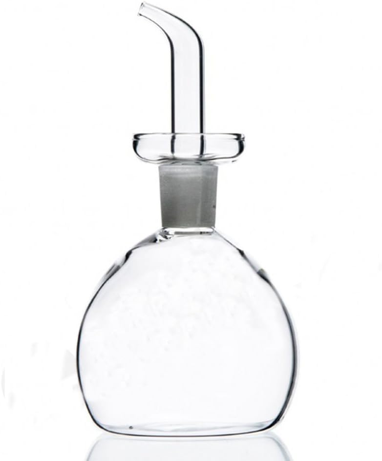 ELETON Cylindrical 28 oz Olive Oil Dispenser Bottle Glass with No Drip Spout -Olive Oil & Vinegar