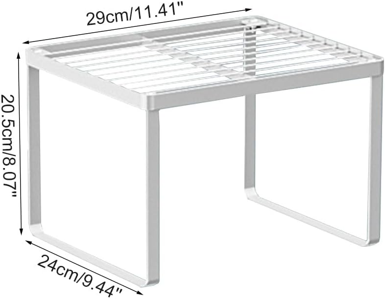 Kitchen Cabinet Storage Shelf Stackable Wire Spice Rack Organizer Heavy Duty Space Saver for