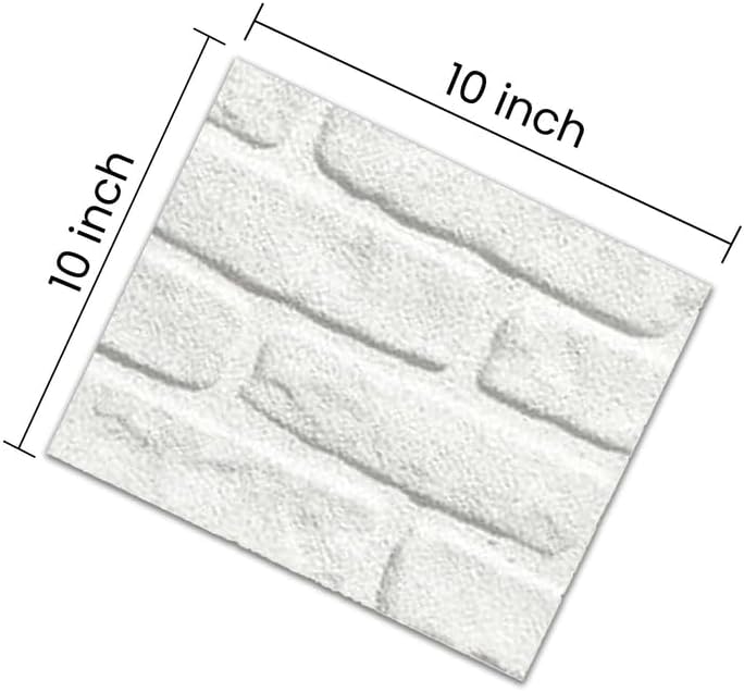 IZODEKOR 3D Wall Panels Brick Effect - Cladding, Stone Look, Styrofoam Facing for Living Room