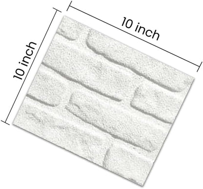 IZODEKOR 3D Wall Panels Brick Effect - Cladding, Stone Look, Styrofoam Facing for Living Room
