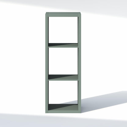 Furinno Cubic Extra Thick 3-Cube Closet Organizers and Storage, Sage Green