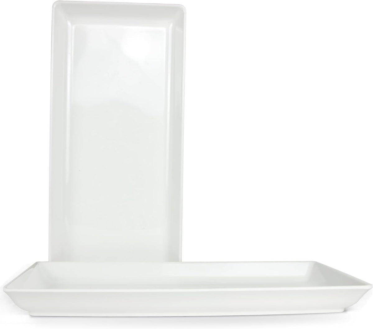 Long Melemine Serving Tray, 17.3x8x1.5 in Serving Platters and Trays for Appetizer, Charcuterie