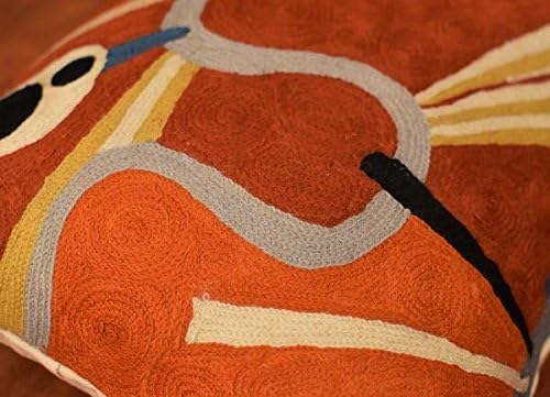 Lumbar Kandinsky Modern Pillow Cover Intuitive Mid Century Chair Cushions Rust Abstract Pillowcase