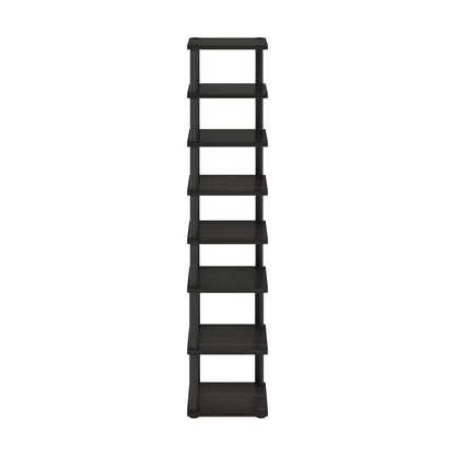 Furinno Turn-N-Tube Vertical Shoe Rack, 8-Tier Narrow Shoe Organizer, Free Standing Shoe Storage