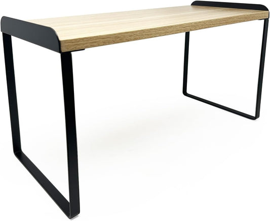 Mitus Shelf Organizer and Storage, Tiered Wood Cabinet Rack for The Kitchen Counter, Bathroom