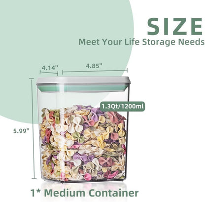 Pop Containers with Lids - Stackable Airtight Food Storage, Kitchen Pantry Storage Containers for