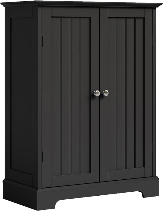 ChooChoo Bathroom Floor Cabinet, Modern Bathroom Storage Cabinet with 2 Doors and Adjustable
