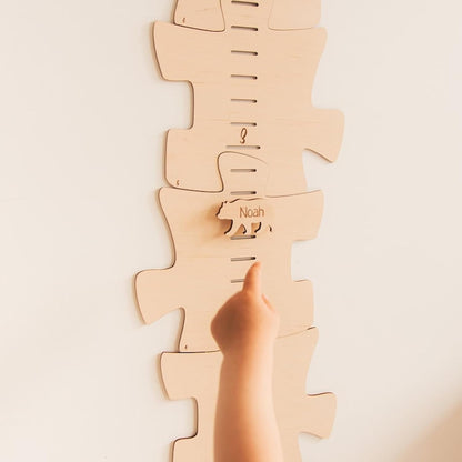 Personalized Wooden Growth Chart for Kids – Height Ruler Wall Decor for Nursery, Toddler, Baby &