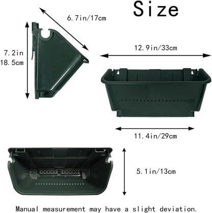 Self-Watering Wall Mounted Planter Set of 4, Indoor and Outdoor Vertical Planter, Stackable Wall