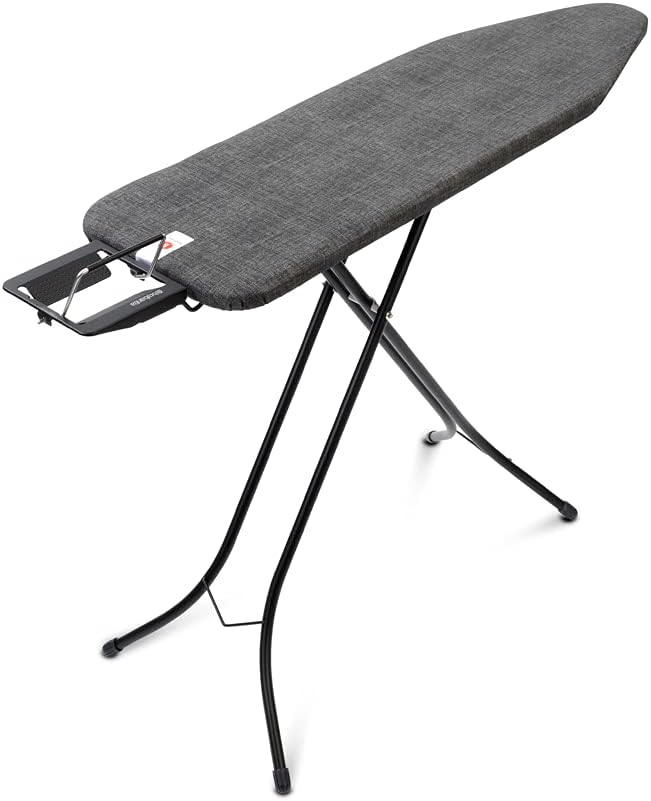 Brabantia Size B Ironing Board (49x15 in) 7 Height Options, Adjustable Steam Iron Rest Holder