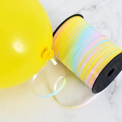 BEISHIDA 500 Yards Rainbow Curling Ribbon Pastel Balloon String, Light Color Balloon Ribbon for