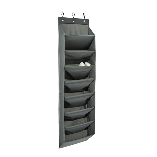 Amazon Basics 8 Tier Over the Door Shoe Organizer, Large Capacity Space Saving Hanging Shoe Storage