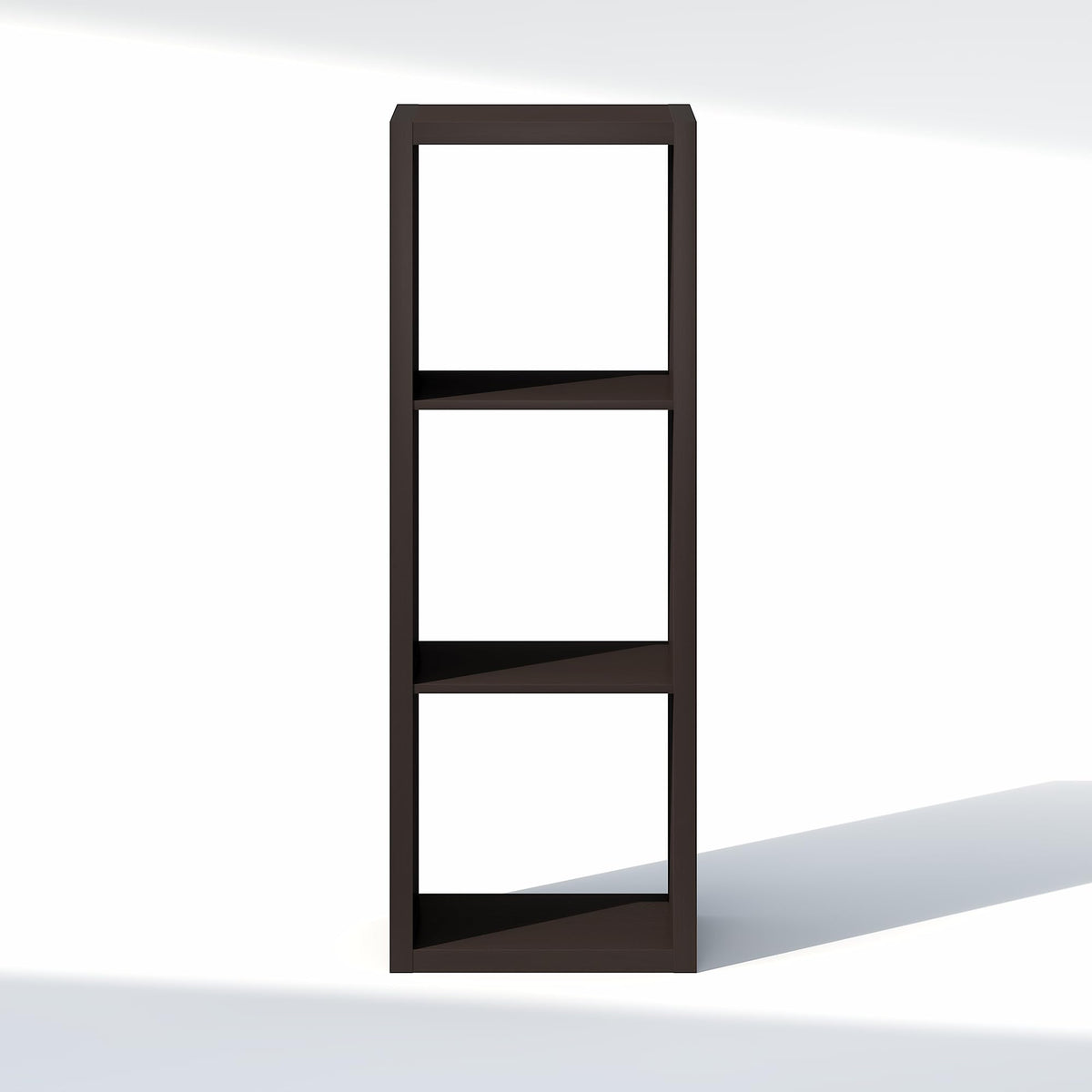 Furinno Cubic Extra Thick 3-Cube Closet Organizers and Storage, Dark Oak