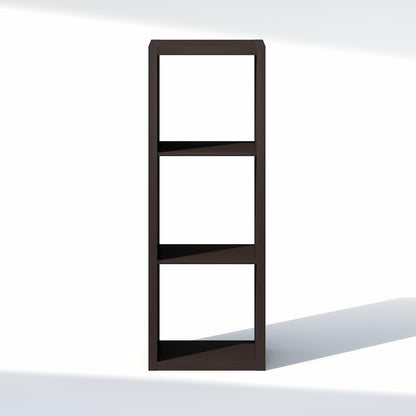 Furinno Cubic Extra Thick 3-Cube Closet Organizers and Storage, Dark Oak
