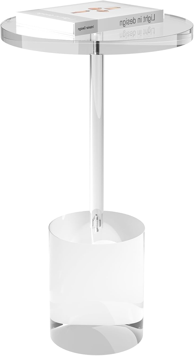 Acrylic End Table, Modern Minimalist Acrylic Side Tables, Clear Side Table for Living Room