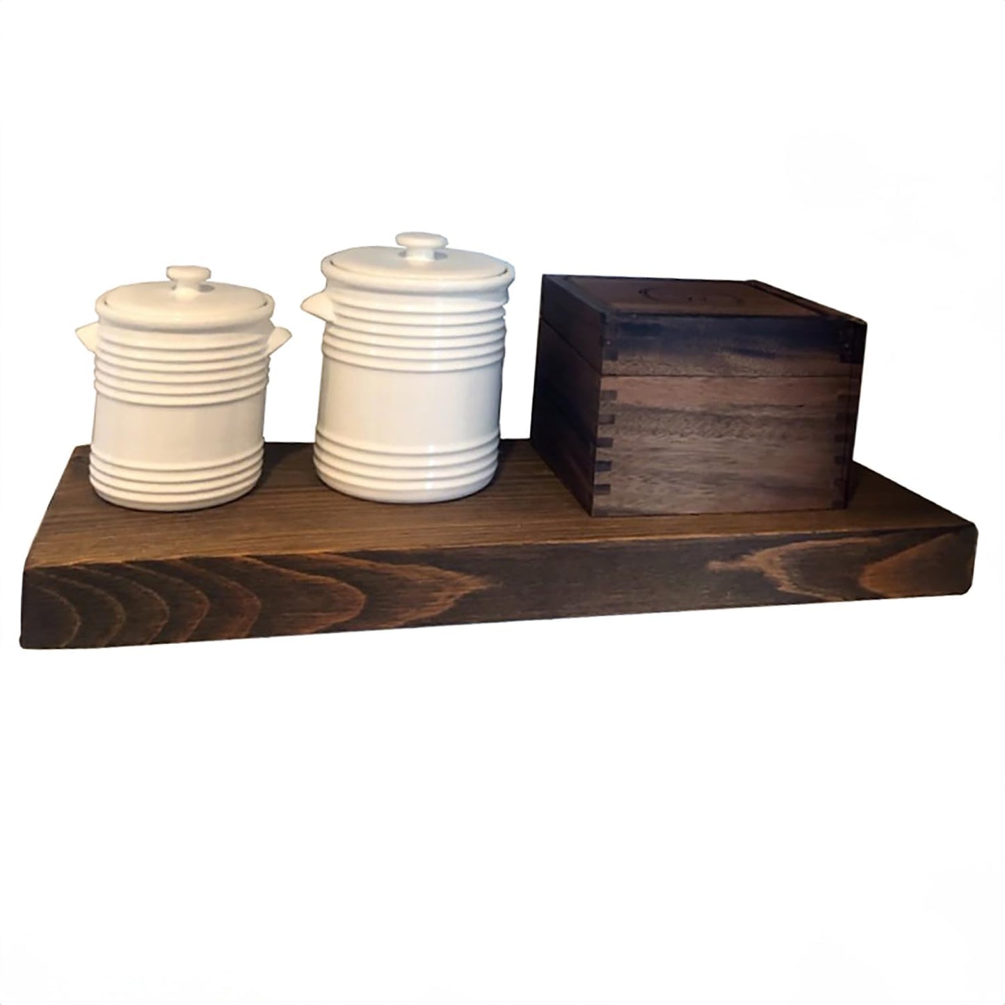 Joel's Antiques - 24 Inch Wooden Floating Shelves for Wall - 24x12x2 in - Made of Natural Wood