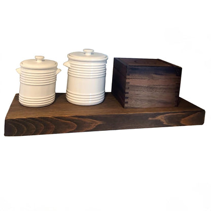 Joel's Antiques - 24 Inch Wooden Floating Shelves for Wall - 24x12x2 in - Made of Natural Wood
