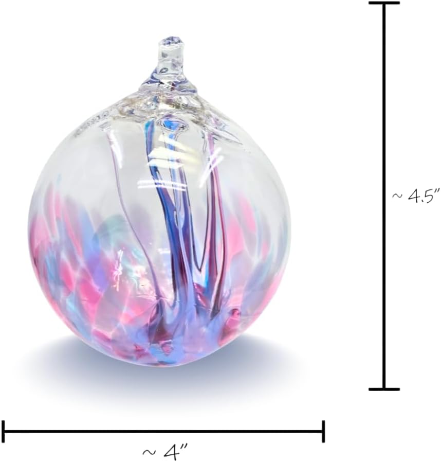 Luke Adams Handmade Glass Gazing Balls for Garden on Clearance – Hand Blown Glass Gazing Ball for