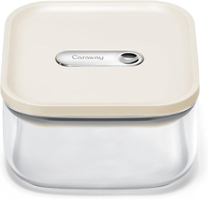 Caraway 1qt Glass Airtight Food Storage Container with Lid – Non-Toxic, BPA-Free Kitchen Storage