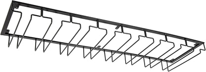 Wine Glass Rack Under Cabinet Stemware Wine Glass Holder Glasses Storage Hanger 8 Row Extreme Large