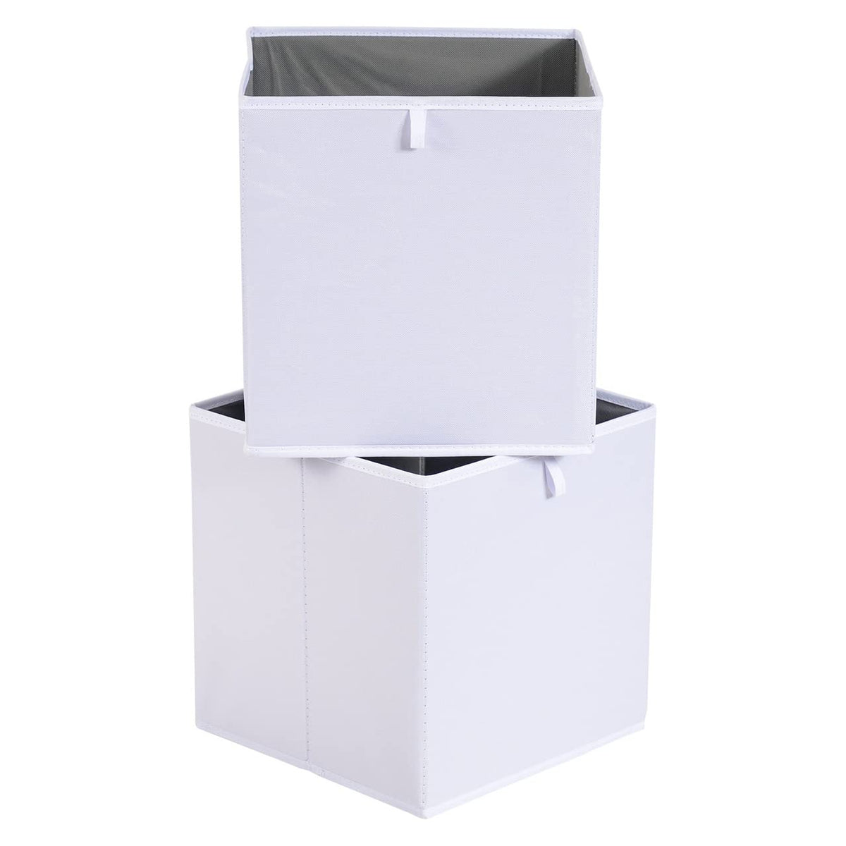 Amazon Basics Collapsible Cube Storage Organizer Bins, Closet Organizer Baskets for Shelves